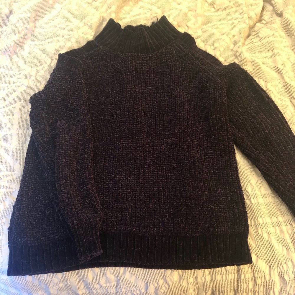 Design Lab chenille turtle neck sweater